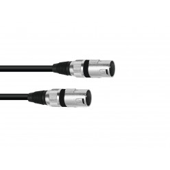 OMNITRONIC Adaptercable XLR(M)/XLR(M) 0.2m bk